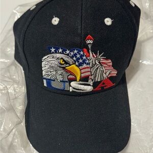 Black USA Patriotic Cap